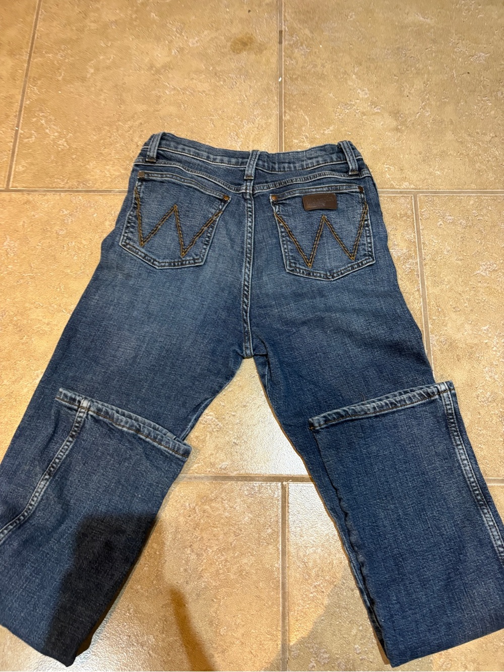 Kids Dark Blue Denim Jeans - Classic Back Pocket Stitch